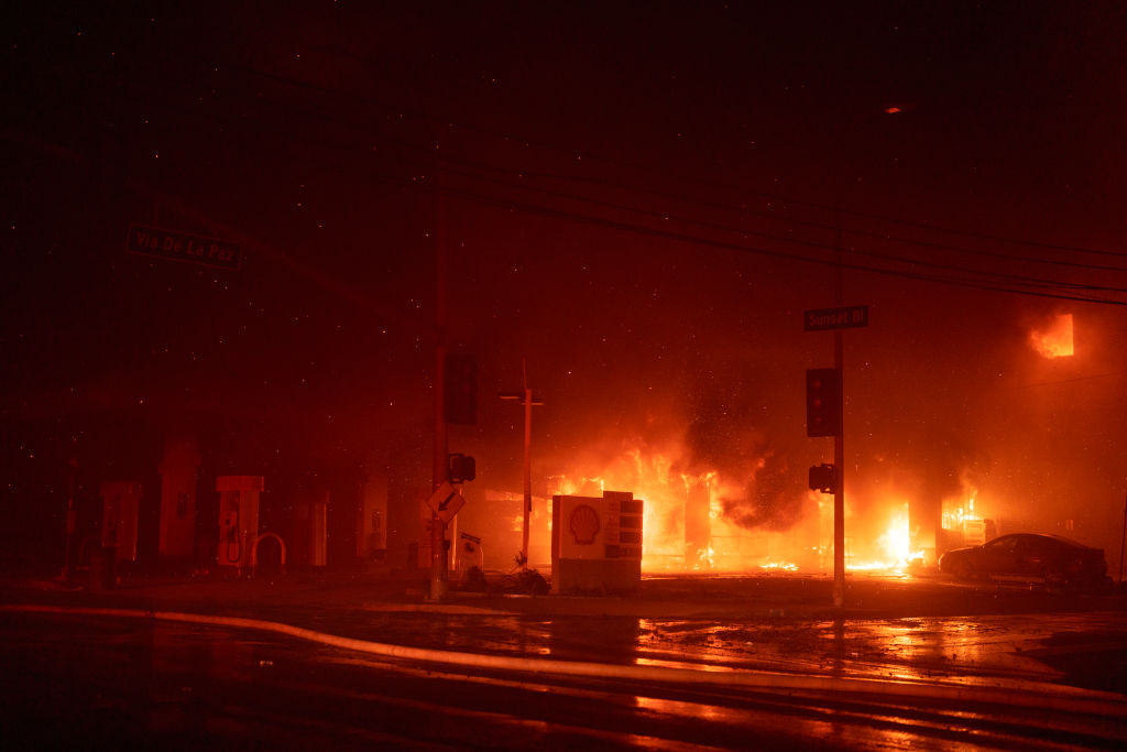 Powerful Winds Fuel Multiple Fires Across Los Angeles Area