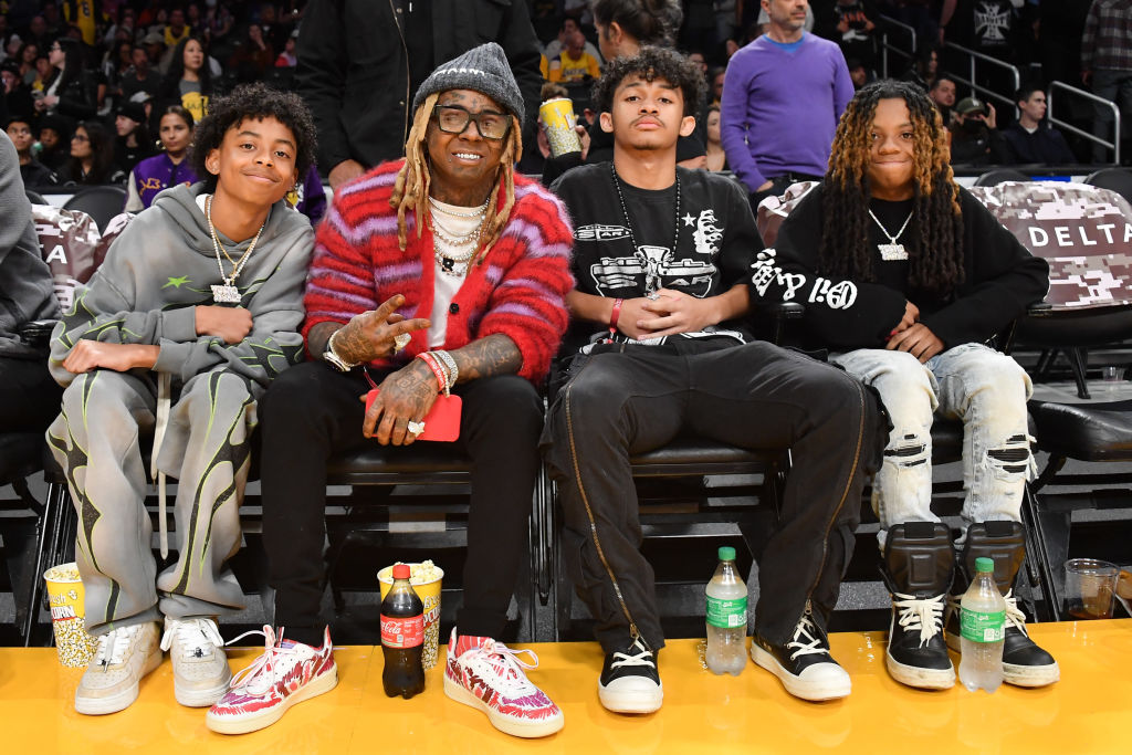 Celebrities At The Los Angeles Lakers Game