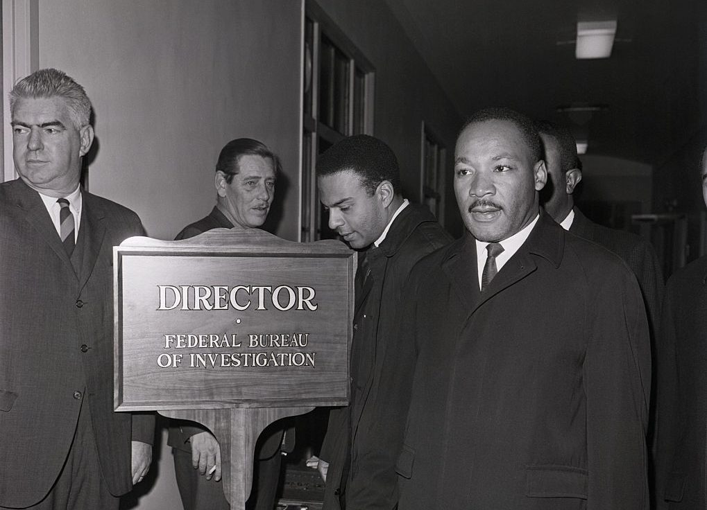 Martin Luther King Arrives at FBI Office