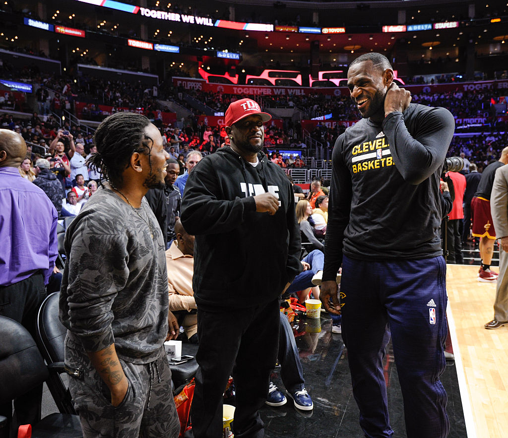 Celebrities At The Los Angeles Clippers Game