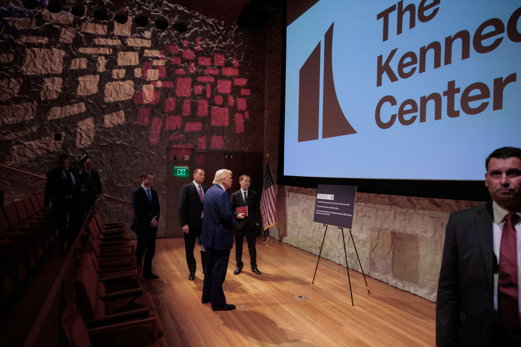 President Trump Participates In A Kennedy Center Board Meeting And Tour