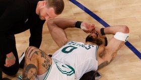 Jayson Tatum's shocking injury could reverberate for months to come for the Celtics