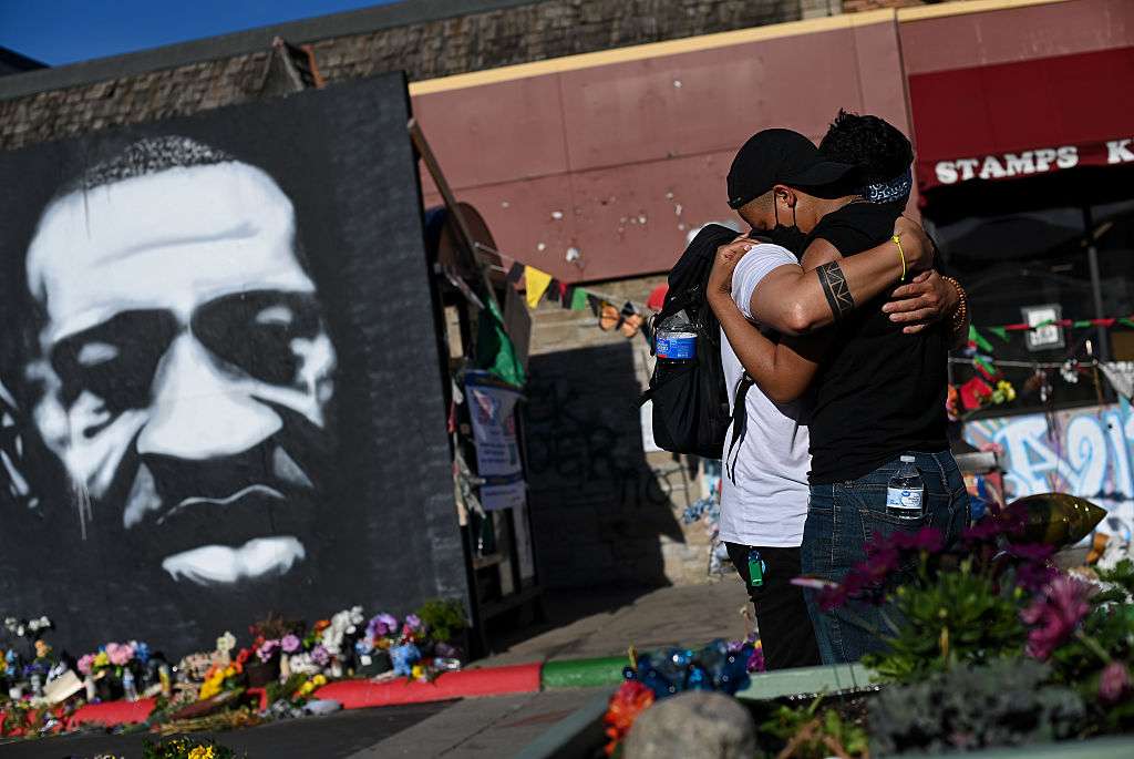 People Attend A Remembrance Rally For George Floyd