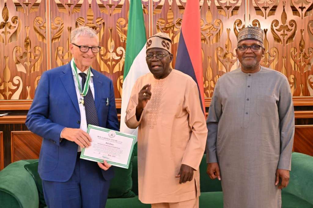 Nigerian President Tinubu meets with Bill Gates