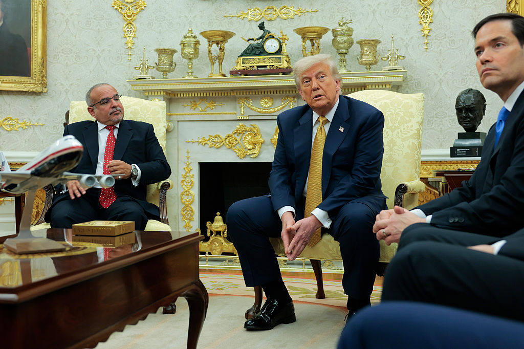 President Trump Meets With Visiting Crown Prince Of Bahrain