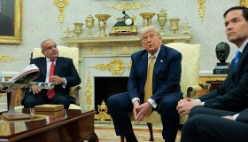 President Trump Meets With Visiting Crown Prince Of Bahrain