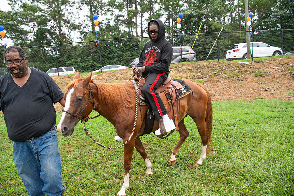 Young Thug Makes Surprise Appearance At Back-to-School Event
