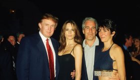 Trump, Knauss, Epstein, & Maxwell At Mar-A-Lago