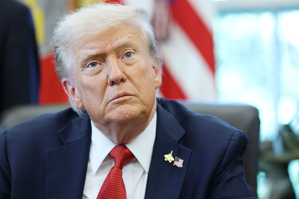 President Trump Speaks In The Oval Office