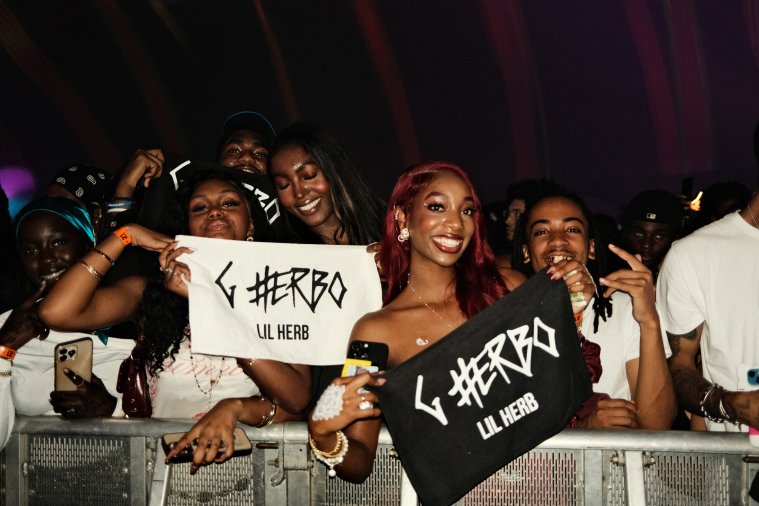 G Herbo fans waiting for him to hit the stage