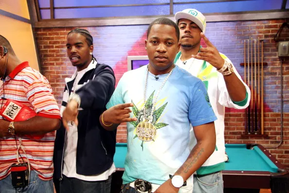 Floyd Mayweather, Chingy and Hoopz of Flava Flav Show at BET