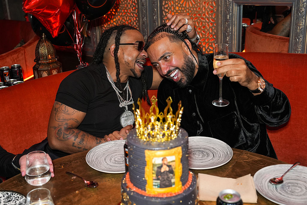 French Montana Celebrates his 41st Birthday at Moroccan hotspot Ayah with Fiancé Sheikha Mahra