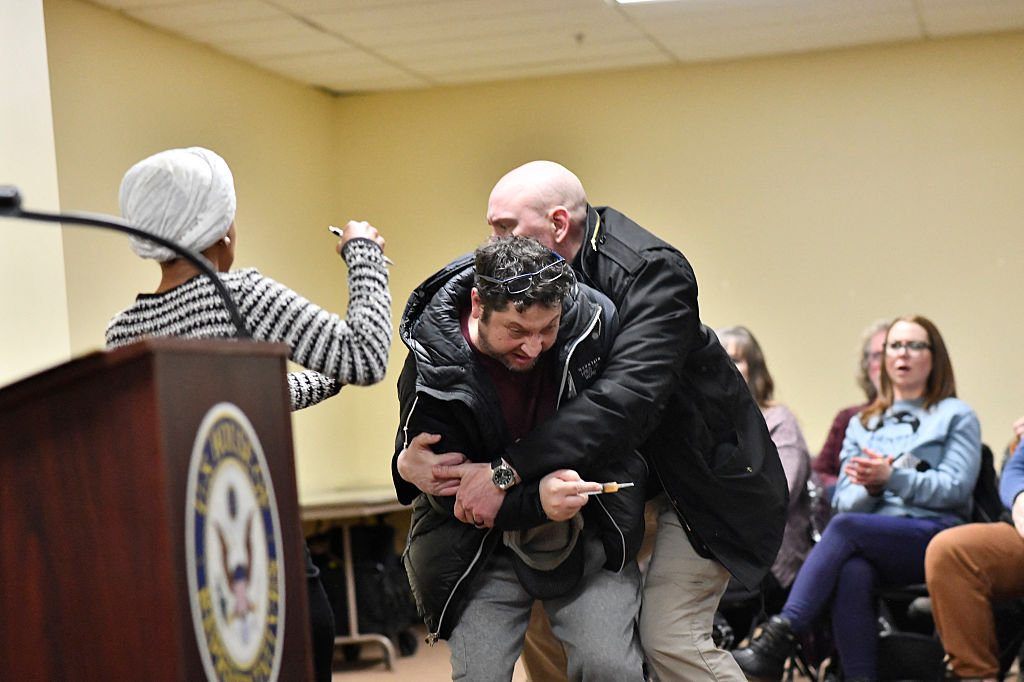 Rep. Ilhan Omar Attacked By Man During Town Hall, Had Right Cross In The Tuck
