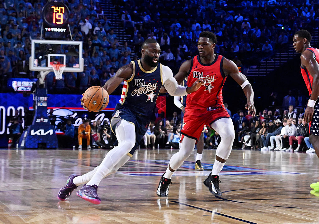 Team USA Stars defeated Team USA Stripes 47-21 to win the 75th NBA All-Star game at Intuit Dome in Inglewood.