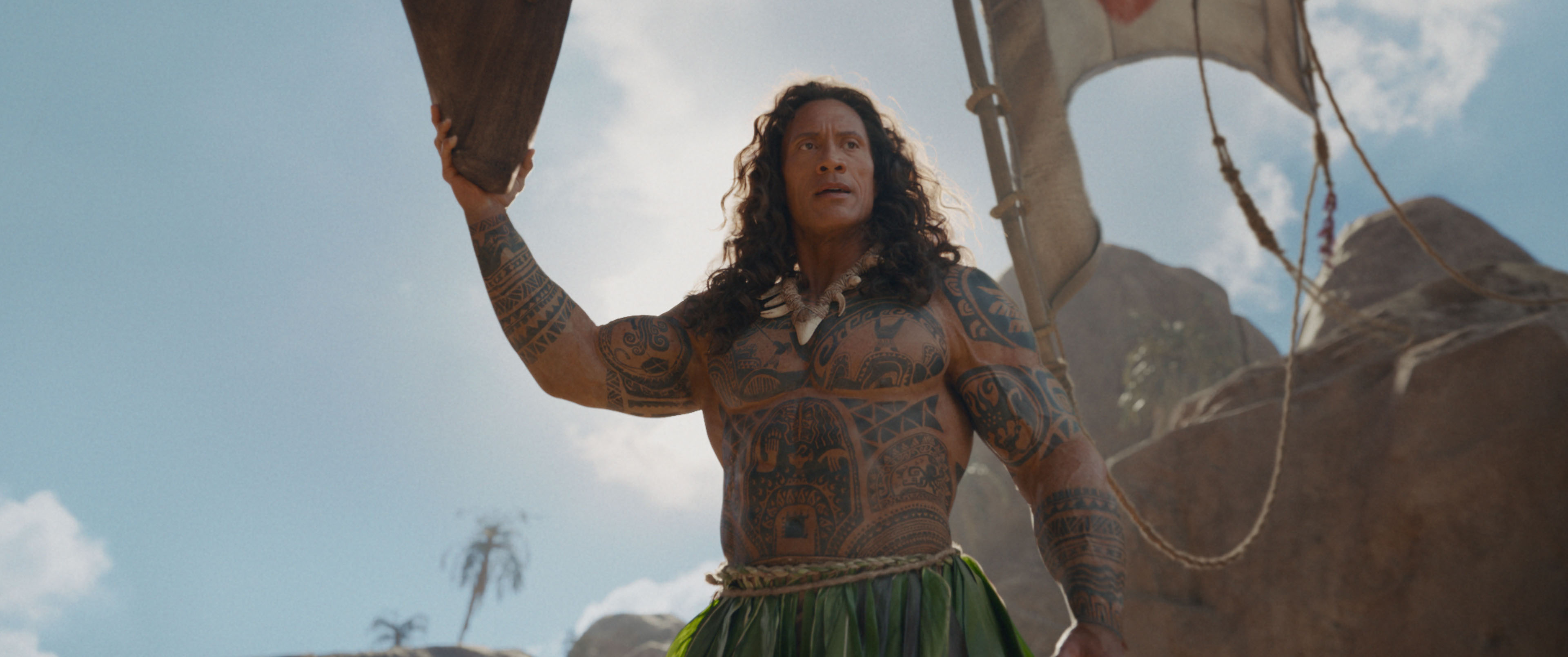 Dwayne Johnson & His 'Moana' Wig Gets Meme Treatment 