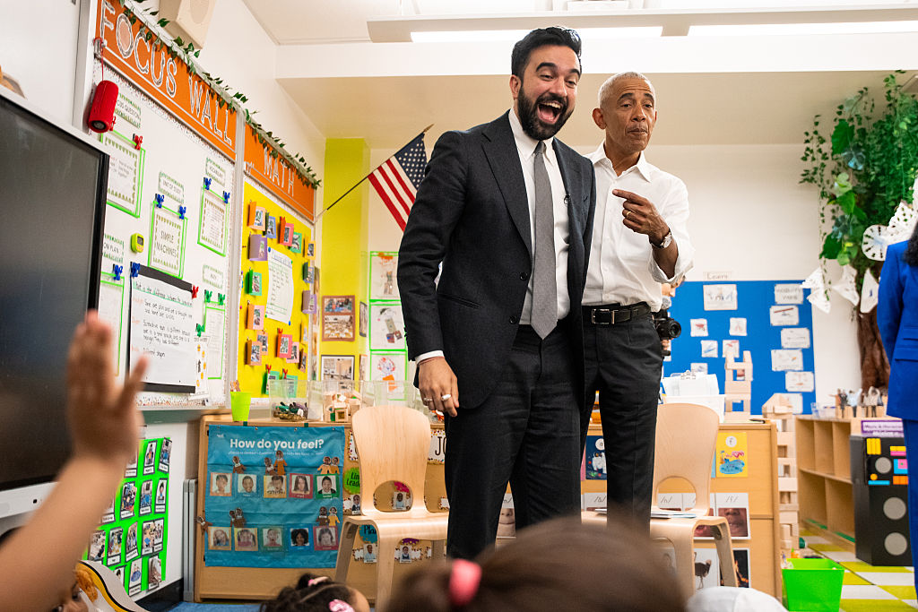 Former President Obama Joins NYC Mayor Mamdani On A Visit To Child Care Center