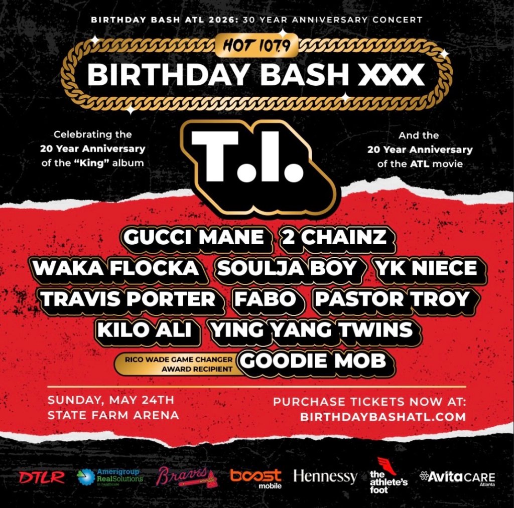 ATL Birthday Bash and Hip Hop Wired Landing Page