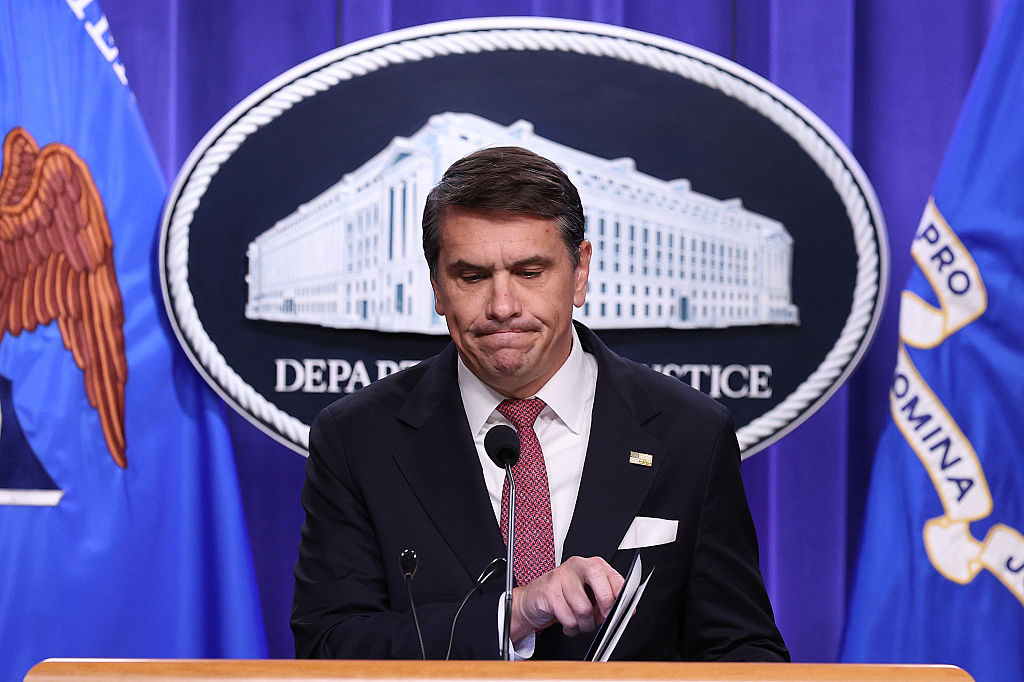 Trump Administration Officials Hold Department Of Justice Press Conference On Meatpacking Operations