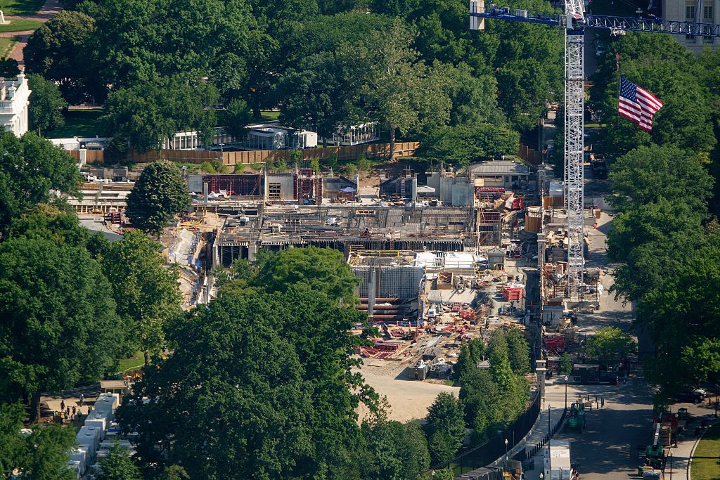 White House East Wing Ballroom Addition Construction