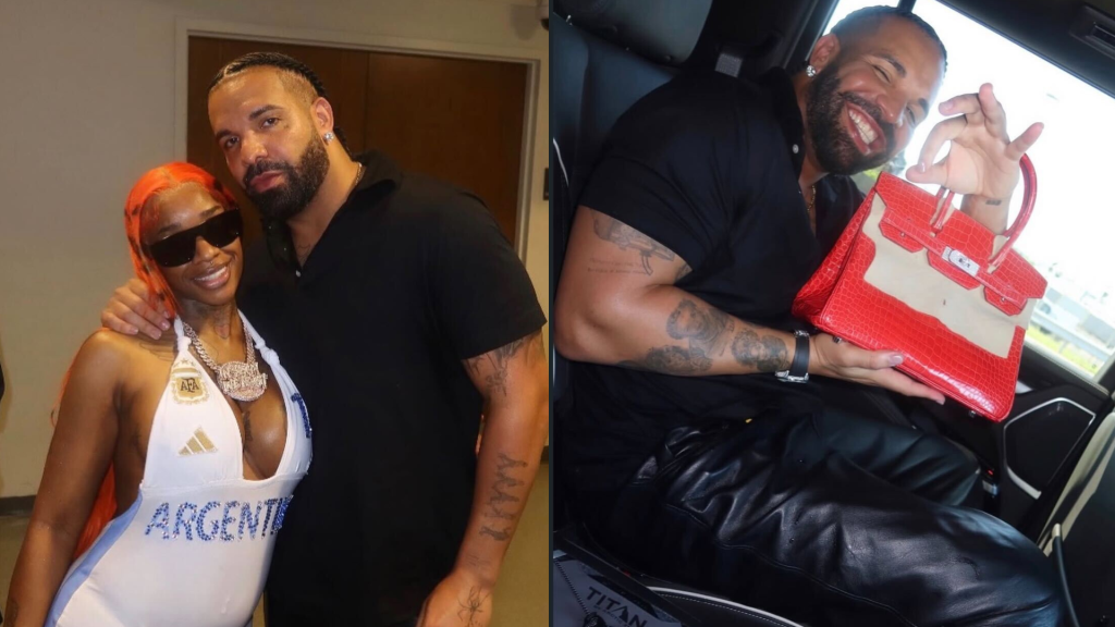 Drakes Spoils Sexyy Red With Red Birkin Bag After World Cup Final Link-Up