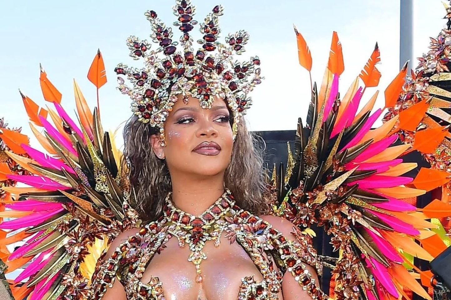 Rihanna Stuns At Crop Over In Carnival-Ready Outfit Rihanna Stuns At Crop Over In Carnival-Ready Outfit