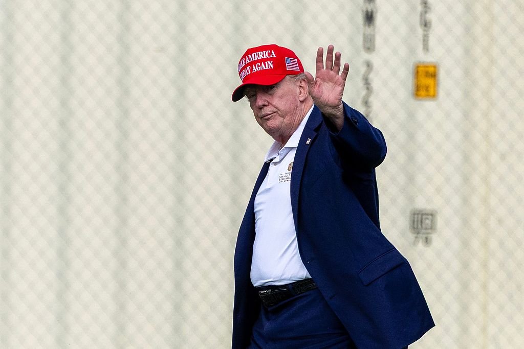 President Trump Returns To The White House After Weekend In New Jersey